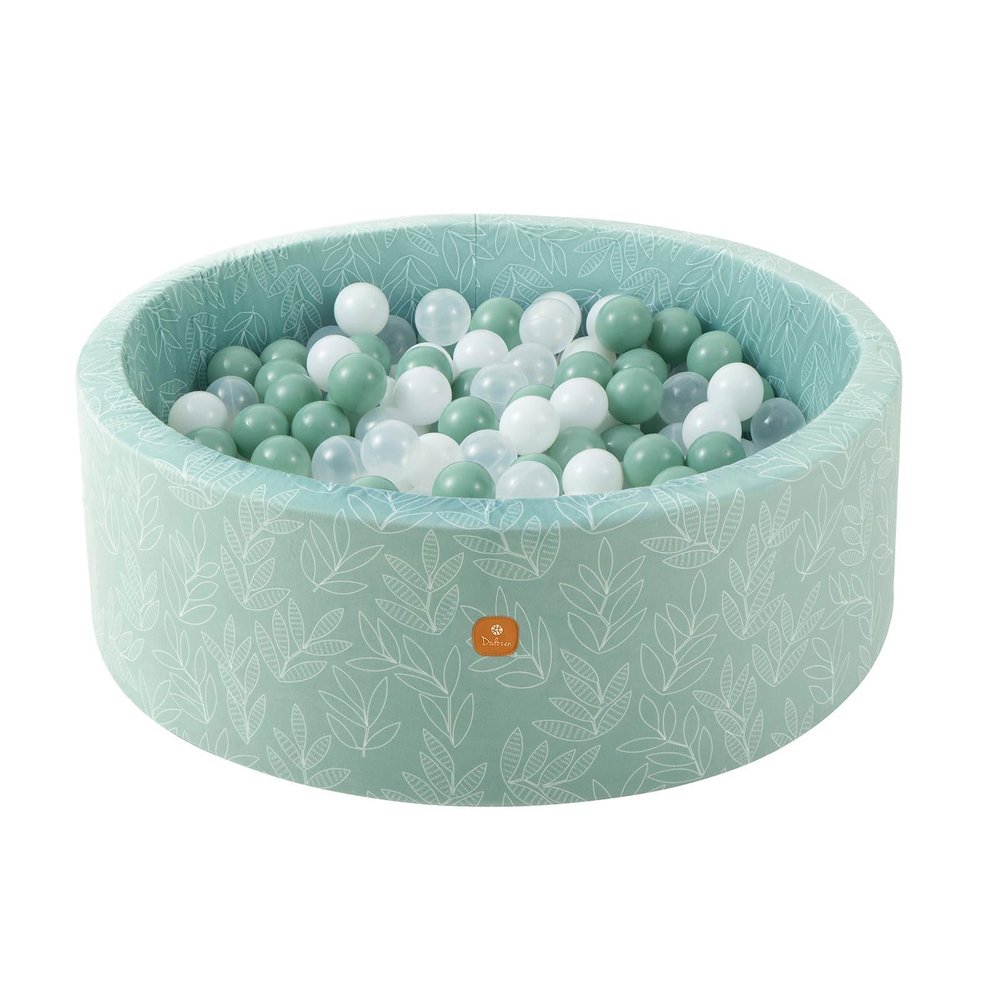 Dodozen Foam Ball Pit 35.4"x 11.8" for Toddlers and Kids,Round Ball Pool Indoor Outdoor Baby Playpen,Ideal Gift for Infants,Balls not Included - Sage
