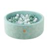 Dodozen Foam Ball Pit 35.4"x 11.8" for Toddlers and Kids,Round Ball Pool Indoor Outdoor Baby Playpen,Ideal Gift for Infants,Balls not Included - Sage view 1