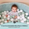 Dodozen Foam Ball Pit 35.4"x 11.8" for Toddlers and Kids,Round Ball Pool Indoor Outdoor Baby Playpen,Ideal Gift for Infants,Balls not Included - Sage view 2