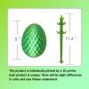 ZHEBAG 3D Printed Dragon Egg, 3D Printed Articulated Dragon Eggs with Dragon Inside, Crystal Dragon Fidget Toy, Adults Fidget Toys, Mystery Dragon Egg for Autism and ADHDLaser Yellow Green view 2