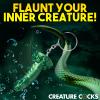 CREATURE COCKS Cockness Monster Silicone Keychain for Beginners, Men, Women, & Couples. Fun and Cute Mini Fantasy Dong. Nickel-Free Metal and Premium Silicone. Flag Your Fetish. 1 Piece, Green. view 3