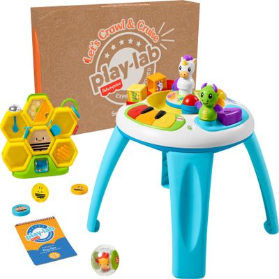 Fisher-Price Baby Play Kit Lets Crawl & Cruise Gift Set, Developmental Toys and Activity Guide for Infants Ages 6+ Months