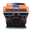 1966 Charger 426 C.I. Orange with Blue Stripe 1/64 Diecast Model Car by Muscle Machines 15542or view 3