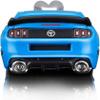 2013 Boss 302 Light Blue with Black Stripes 1/64 Diecast Model Car by Muscle Machines 15544bl view 3