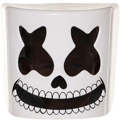 InSpirit Designs Kids Skeleton Marshmello Half Mask | Officially licensed | Marshmello Helmet | Skeleton Mask