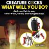CREATURE COCKS King Cobra Silicone Keychain for Beginners, Men, Women, & Couples. Fun and Cute Mini Fantasy Dong. Nickel-Free Metal and Premium Silicone. Flag Your Fetish. 1 Piece, Red & Black. view 4