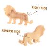 Abaodam Wooden Animal Shape Money Box Creative Lion Savings Jar for Boys and Girls Birthday and Home Decoration view 2