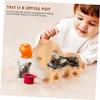 Abaodam Wooden Animal Shape Money Box Creative Lion Savings Jar for Boys and Girls Birthday and Home Decoration view 4