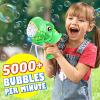 Kids Bubble Gun 2 Pack Dino Bubble Machine Gun for Toddlers with 4 Solutions Easter Basket Stuffers Automatic 13-Hole Bubbles for Kids Blower Maker Valentines Gift Party Outdoor Toys for Boys Girls view 2