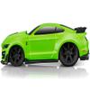 2020 GT500 Bright Green with Black Stripes 1/64 Diecast Model Car by Muscle Machines 15550grn view 2