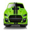 2020 GT500 Bright Green with Black Stripes 1/64 Diecast Model Car by Muscle Machines 15550grn view 4