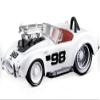 1964 Cobra #98 White with Red Interior 1/64 Diecast Model Car by Muscle Machines 15551wh view 1