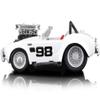 1964 Cobra #98 White with Red Interior 1/64 Diecast Model Car by Muscle Machines 15551wh view 2