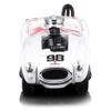 1964 Cobra #98 White with Red Interior 1/64 Diecast Model Car by Muscle Machines 15551wh view 3