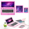 Laptop, Tablet, and Smartphone Pink Color for 18in Dolls. Made by American Fashion World. view 1