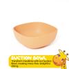 Muqee Peeko Suction Bowls for Baby Food in Calm Baby Apricot Color Toddler Bowl - Food Grade Silicone Bowls for Toddlers view 2
