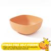 Muqee Peeko Suction Bowls for Baby Food in Calm Baby Apricot Color Toddler Bowl - Food Grade Silicone Bowls for Toddlers view 3