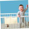 Abaodam Hanging Storage Bag for Cribs Multi-functional Cotton Organizer for Essentials for Strollers and Nursery Diaper Storage view 2