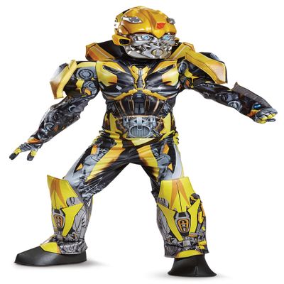 Disguise Kid's Transformers 5 Bumblebee Costume | Child Transformers Bumblebee Cosplay Outfit with Mask (14-16)