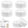 6pcs Travel Bottle Caps for Avent, Baby Bottle Caps Bottle Lids Replacement Baby Bottle Lids Compatible with Avent Wide-Mouth Bottles view 1