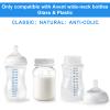 6pcs Travel Bottle Caps for Avent, Baby Bottle Caps Bottle Lids Replacement Baby Bottle Lids Compatible with Avent Wide-Mouth Bottles view 3