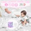 Realhaha Ball Pit Balls 200 PCS, Star Shapes for Babies Kids Playpen Plastic Balls for Babies Ball Pool Puppy Playballs,Purple view 2