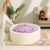 Realhaha Ball Pit Balls 200 PCS, Star Shapes for Babies Kids Playpen Plastic Balls for Babies Ball Pool Puppy Playballs,Purple view 3