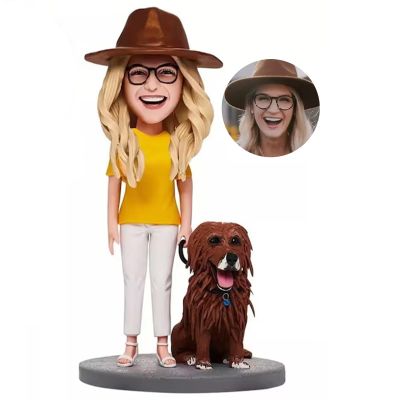 Custom Bobblehead Dog,Custom Pets Bobblehead,Custom Cat Bobblehead,Dog wedding caketopper,Bobble Head Gifts,Pets Birthday (Animal 09)