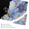 500 Piece Jigsaw Puzzle for Adults Personalized Picture Puzzle Blue Flowers and Bees Customized Wooden Puzzle for Family, Birthday, Wedding, Game Nights Gifts, 20.4"x15" view 3