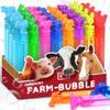 32Pcs Animal Farm Bubbles with Gift Box, Party Favors for Kid, Mini Dog/Horse Bubble Wands Bulk, Birthday Decoration, Pinata Filler, Goody Bag Stuffers Supplies, Carnival Prizes, Classroom Gift Toy view 1
