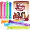 32Pcs Animal Farm Bubbles with Gift Box, Party Favors for Kid, Mini Dog/Horse Bubble Wands Bulk, Birthday Decoration, Pinata Filler, Goody Bag Stuffers Supplies, Carnival Prizes, Classroom Gift Toy view 3