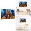 Dwrepo 1000 Piece Puzzle - Halloween Castle Pumpkin Puzzles for Adults Challenging Jigsaw Puzzle Personalized Picture Puzzle Wooden Jigsaw Puzzles 29.5"" x 19.7"", White view 2