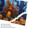 Dwrepo 1000 Piece Puzzle - Halloween Castle Pumpkin Puzzles for Adults Challenging Jigsaw Puzzle Personalized Picture Puzzle Wooden Jigsaw Puzzles 29.5"" x 19.7"", White view 4