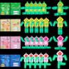 24Pcs Pop Fidget Spinners Bulk - DIY Transformable Fidget Spinner with Cards Robot Keychain Fidget Spinners Glow in The Dark Easter Basket Stuffers Stress Relief Sensory Toys for Kids Adults view 1