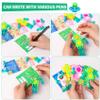 24Pcs Pop Fidget Spinners Bulk - DIY Transformable Fidget Spinner with Cards Robot Keychain Fidget Spinners Glow in The Dark Easter Basket Stuffers Stress Relief Sensory Toys for Kids Adults view 4