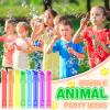 32Pcs Mini Animal Bubble Wands Bulk, Jungle Party Favors for Kids, Wild Birthday Decoration, Goody Bag Filler, Pinata Stuffed Supplies, Carnival Prizes, Treasure Box, Summer Outdoor Gifts for Girl Boy view 4