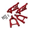 FLMLF Alloy CNC Front Suspension Arm Kit for 1/5 HPI ROFUN ROVAN KM BAJA 5B 5T 5SC Rc Car Parts (Red) view 4