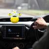 Peosaard Solar Car Ornaments, Solar Dancing Flowers Shaking Heads Car Ornaments Solar Powered Toy for Office Desk Decoration Bee view 3