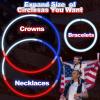 120 PCS 4th of July Glow Sticks Bulk with Connectors, Patriotic Red White Blue Glow in The Dark Stick, Light Up Bracelets Nacklaces for Kids Adults, 250th Anniversary USA Party Favor LED Accessories view 4