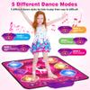 Dance Mat for Kids, Electronic Dance Pad with Wireless Bluetooth & LED Lights, Adjustable Volume, Built-in Music, 5 Game Modes, Xmas B-day Gifts for 3+ Years Old Girls Toys (Bluetooth Type-Purple) view 3