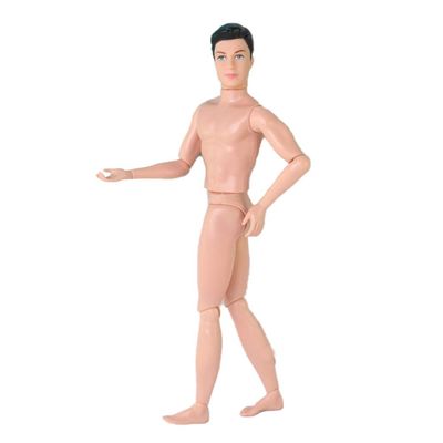 14 Moveable Jointed Doll Male Nude Doll Naked Body Move Doll, Body Dolls, Doll DIY Interactive Dolls Boyfriend (Khaki)
