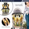 FUGIDOG Sunflower Gnomes Diaper Bag Backpack Baby Bag Large Capacity Travel Changing Bag Waterproof Diaper Backpack with Insulated Pockets & Stroller Straps view 4