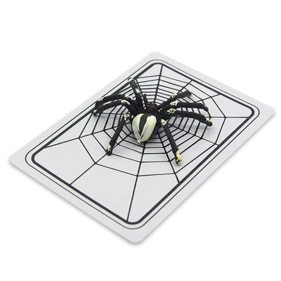 blue-ther Spider and Net Magic Trick The Web Cards Toys Magician Gimmick Illusion Closed-up Magic Props Halloween Fool's Day Gift Easy to do