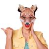 Tiydiygo EVA Half Face Fox Mask, Halloween Easter Carnival Party Cosplay Costume Prop Masquerade Animal Mask for Women (Yellow) view 1