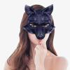 Tiydiygo EVA Half Face Fox Mask, Halloween Easter Carnival Party Cosplay Costume Prop Masquerade Animal Mask for Women (Yellow) view 2