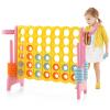 AKUSTIK Giant Connect Game Outdoor, 4 in a Row Jumbo 4 to Score for Kids Adults Family Party Yard Lawn, Large Connect Game with Quick Release Slider 42 Jumbo Rings view 1