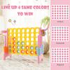 AKUSTIK Giant Connect Game Outdoor, 4 in a Row Jumbo 4 to Score for Kids Adults Family Party Yard Lawn, Large Connect Game with Quick Release Slider 42 Jumbo Rings view 4