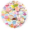 100 Pack Tea Stickers, Floral Tea Time Party Favors, Birthday Decorations Gifts view 1
