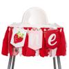 CIEQR Strawberry High Chair Banner - Berry First Birthday Highchair Banner, Berry Sweet One Birthday Party Decorations for Anniversary, Cake Smash, Photo Props(Cloth) view 1
