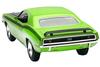 1970 Barracuda Green with Black Hood and Stripes Muscle Car Collection 1/25 Diecast Model Car by New Ray 71873A view 4